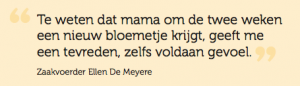 Citaat Ellen De Meyere vab Flowers Forever